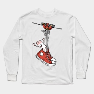 sneakers on wires Long Sleeve T-Shirt